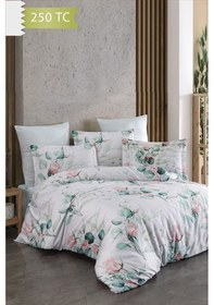 Resim Varol 250 Tc Bambu Karışımlı Pamuk Saten Nevresim Takımı Çift Kişilik - Elbist Çok Renkli 