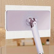 Resim Teleskopik Saplı Otomatik Mop - Çift Kullanımlı Kuru ve Islak Düz Mop Bezi Tutucu, Oturma Odası, Yatak Odası, Banyo, Tuvalet, Mutfak için İdeal - Ev Gereksinimleri, Kullanımı Kolay Mop|Modern Mop Tasarımı|Dayanıklı Mop Başlığı 