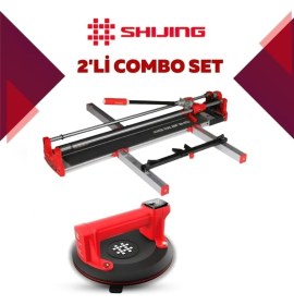 Resim SHIJING TOOLS Manuel Kesici ve Dijital Vantuz 2'li Pro Set 