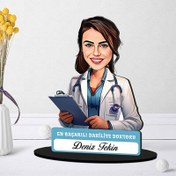 Resim En Başarılı Kadın Dahiliye Doktoru Karikatürlü Biblo 