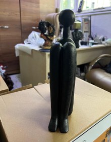 Resim Abstract Bookends Set of 2, Modern Figurines for Shelf or Desk Decor, Abstract Bookends, Modern Bookshelf Decor, Polyester Bookend Set - Object-19 