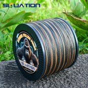 Resim SIIUATION 1000m-1093yds 4X Örgülü PE Balıkçılık Hattı Yüksek Görünürlük Renk Kodlaması, Ultra Güçlü Çekiş Direnci ve Aşınma Direnci, Yapay Yemler ve Tatlı Su Tuzlu Su Balıkçılığı için Uygun 