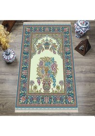 Resim Dijital Baskılı, Yıkanabilir, Yumuşak Dokulu Çocuk Ve Yetişkin Seccade S-dot-n114-1 Yeşil 