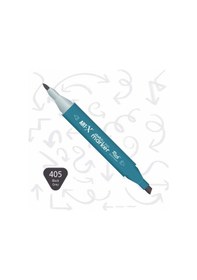 Resim Supertrend Supertrend Sketch Marker Duo Çift Uçlu Marker Kalem 405 Black Grey 