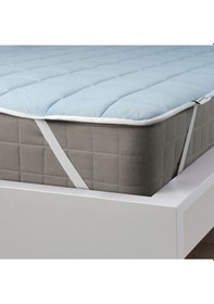 Resim Soğutucu Alez, Yatak Soğutucu Ve Isıtıcı Alez, Bej-mavi, 90x200 Cm Yatak Koruyucu Tek Kişilik 