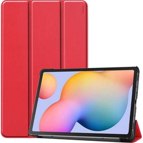 Resim Lenovo Tab M10 Fhd TB-X606F 10.3 Inç 2. Nesil Lenovo Tab M10 Plus Için Ince Hafif Akıllı Kapak M10 Plus TB-X606F - X606X 10,3" Fhd 2024 Kırmızı 