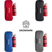 Resim Bilgeden Siyah Ekonomik Eva Trafik Seti ve 1 kg Yangın Tüpü 4 Yıl Etiketli Tüvtürk Onaylı Araç Trafik ve İlk Yardım Seti 