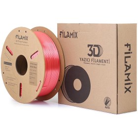 Resim FİLAMİX Silk PLA Filament 1.75mm 1Kg-Mercan Pembesi 