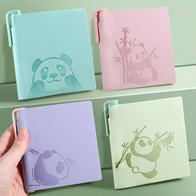 Resim 1 takım Panda kare küçük defter, taşınabilir cep defteri, şık görünüşlü süper sevimli panda not defteri 
