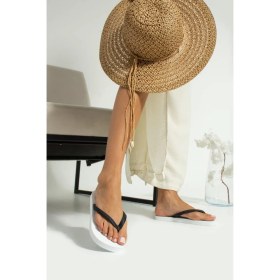 Resim Bereket Kundura Yazlık Kadın Parmak Arası Deniz Terlik Hafif ve Rahat Tasarım 