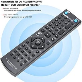 Resim KIMISS Evrensel DVD/VCR/DVDR Denetleyici Uzaktan Kumandanın Değiştirilmesi RC286H/RC297H/RC397H Ile Uyumlu - Taşınabilir, Dayanıklı Ve Kullanımı Kolay DVD Kaydedici Uzaktan 