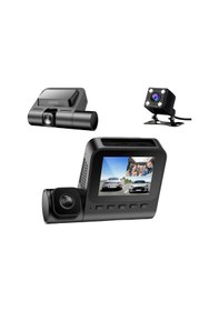 Resim V600 3 Kameralı Araç Kamerası + Obd Park Modu Kiti Full Hd Kayıt, Gece Görüş, Geniş Açı 