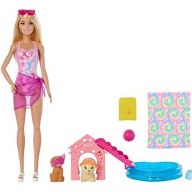 Resim Barbie Köpekçikle Havuz Partisi Oyun Seti JBF35 