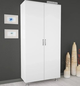 Resim 2 Kapaklı 5 Raflı Banyo Dolabı 