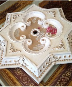 Resim Decogold 90 Cm Yıldız Beyaz Altın Saray Tavan 