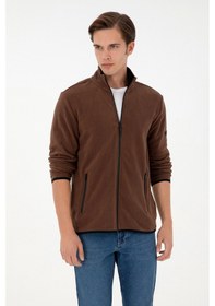 Resim U.S. Polo Assn. Erkek Kahverengi Basic Polar Hırka 50298066-VR029 