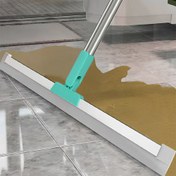 Resim Agresif Silikon Banyo ve Tuvalet Temizliği için Silecek, Ergonomik Saplı Çok Amaçlı Islak / Kuru Zemin Kazıyıcı - Hızlı Su Drenajı ve Tozsuz Temizlik Aracı 