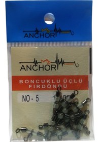 Resim Anchor Boncuklu Üçlü Fırdöndü - No-07 