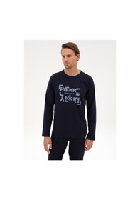 Resim Pierre Cardin Erkek Lacivert Pijama Takım 50322652-200 Lacivert 