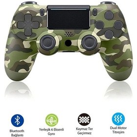 Resim Ps4-pc-android Box-android-ıos Telefon Tablet Uyumlu Titreşimli Bluetooth Oyun Kolu 