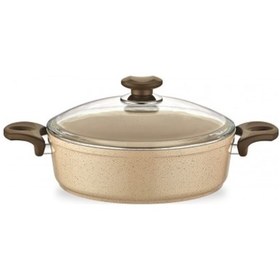 Resim Gülsan Safran Granit 28 CM Basık Tencere 