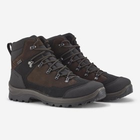Resim Decathlon Solognac Erkek Su Geçirmez Deri Avcı Botu - Kahverengi - Crosshunt 120 