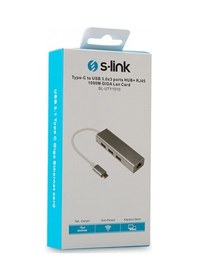 Resim EVEREST SL-UTY1010 Gigabit 1port Type-C Ethe net,3x USB Çoklayıc 