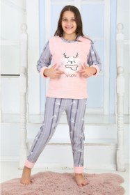 Resim ASEL PİJAMALARI Kız Çocuk Kışlık Polar Pijama Takımı 