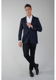 Resim Bisse Pck 24208 Mono Yaka-çift Yırtmaç-6 Dr Kls Ceket Lacivert Pck24k24208 D39 Lacivert 