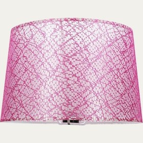 Resim Dantelli Pembe Lambader Şapkası Pembe 