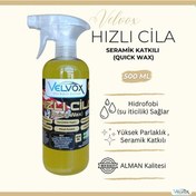 Resim Velvox Seramik Katkılı Hızlı Cila 500 ml | Yüksek Parlaklık, Su İtici Koruma, Çizik Kapatıcı Oto Cila 
