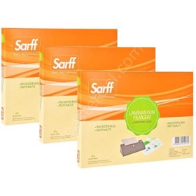Resim Sarff 250Micron KK(65X95) Parlak Laminasyon Filmi Şeffaf 50 Adet 