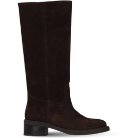 Resim Bueno Shoes Kahverengi Süet Kadın Topuklu Çizme 39wc5612 