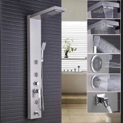 Resim Sam banyo Sam fırat Krom Duş Paneli,Masajlı,KromDuş Seti, Robot Duş, Duş Kolonu, 