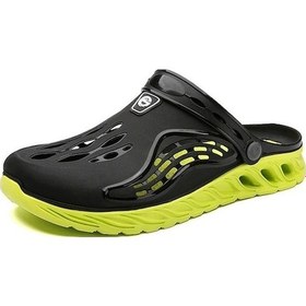Resim Ankatek Moda Yaz Dış Giyim Erkek Sandalet - Siyah & Yeşil Koyu Yeşil Sandalet Koyu Yeşil - Siyah - 43 Koyu Yeşil - Siyah 