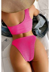 Resim Angelsin Özel Fitilli Kumaş Bikini Altı Pembe 001 