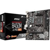 Resim MSI B450m-a Pro Max Amd Ryzen Am4 Ddr4 3466mhz(oc) Dvı+hdmı M.2 Usb3.1 Matx 