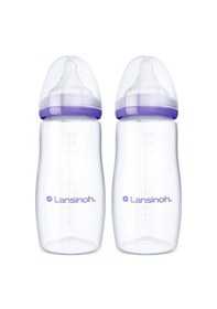 Resim Lansınoh 2 x 330 Ml Biberon ve Naturalwave Biberon Emziği 6 Ay+ 