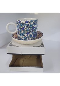 Resim Konak Züccaciye Tekli Çay Fincanı Tabaklı Kutulu Desenli 