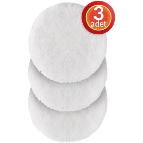 Resim Polisaj Yünü Seti 3 Li 115MM Pasta Cila Parlatma Pedi 