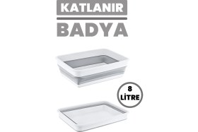 Resim Lirazon Katlanır Badya Leğen Akordiyon Katlanabilir Çok Amaçlı Badya Çeyiz Seti 