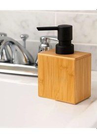 Resim Konyax Büyük Ahşap Sıvı Sabunluk Çok Renkli 