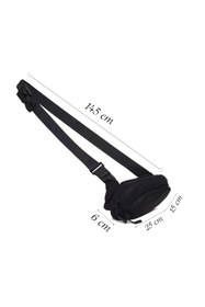Resim D-Pack Erkek Siyah Uzun Askılı Mini Kumaş El Çantası - Siyah / 00 