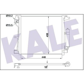Resim KALE 343160 Klima Radyatoru Kondenser (Nissan: Juke 10- 1.5 Dci) 487×409×16 921001FE0B (WF562444) 