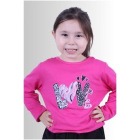 Resim Fyk Kids Kız Çocuk Basic Uzun Kol Tişört Pembe 