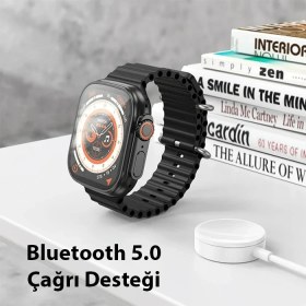 Resim Hoco Y12 Ultra Watch Sesli Görüşme IP67 Su Geçirmez Sport Akıllı SAAT-(5775) 