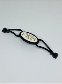 Resim İNTERİO Porselen Görünümlü Seçil Siyah Kulp Yaldız Desen 128 Mm 