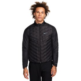 Resim Nike Therma-Fit Repel Aeroloft Erkek Siyah Koşu Mont FB7556-010 