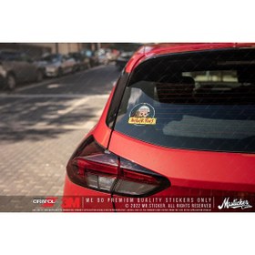 Resim Bay Etiket Bob18 Astronot Temalı Arabada Bebek Var Etiketi Arabalara Özel Nano Teknolojik Folyo 