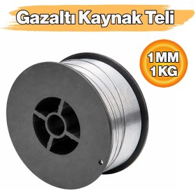 Resim Badem10 Gazaltı Kaynak Teli 1 mm 1 kg Çelik Mıg Mag Kaynak Makinesi Uyumlu Kaynak Teli Profesyonel Dayanıklı 